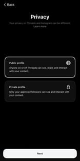 Threads app by Instagram